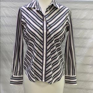 Jones New York Signature Petite Long Sleeve Top